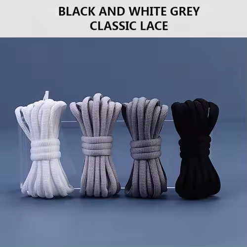 1Pair Oval Shoe Laces Half Round Athletic Shoelaces for Running Sneakers Laces Shoes Strings Durable without Fading Shoelace - Image 4