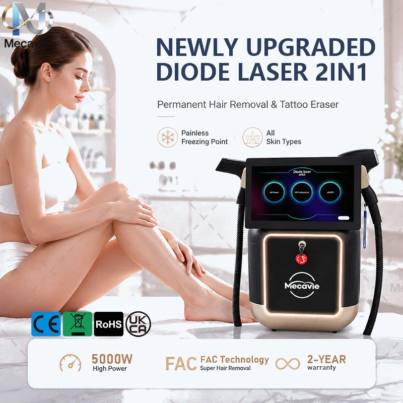Commercial Beauty Equipment Professional Salon Machine Large Touch Screen Dual Handle Factory Supply CE Certified Two Year Warra