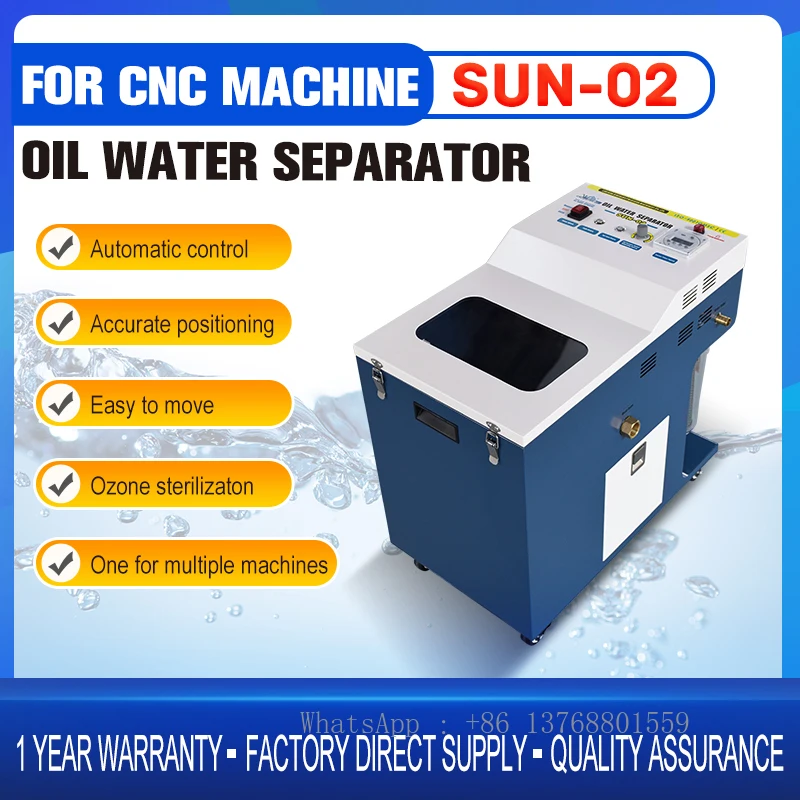 Oil Filter Oil Water Separator Tool Machine Cutting Fluid Dispose System Oil Skimmer CNC Machine Manufacture Supply