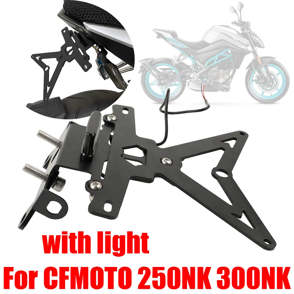 

For CFMOTO CF MOTO 250NK NK250 300NK NK 250 NK 300 NK New License Plate Holder Rear Fender Tidy Eliminator Registration Bracket