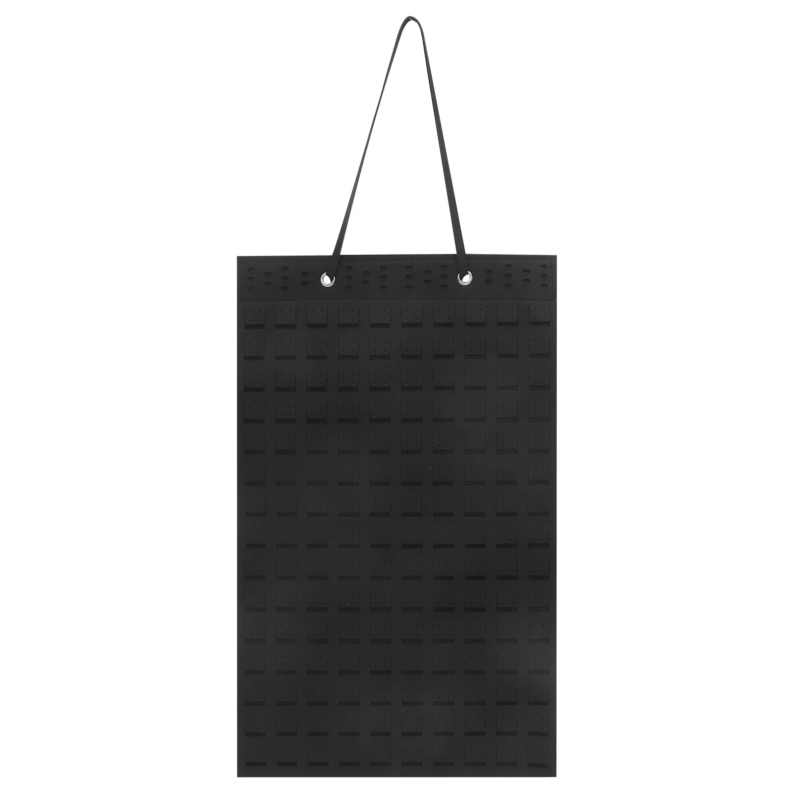 

Earring Storage Bag Wall Mounted Jewelry ganizer Hanging Felt Tray Dangling Earrings Badge Necklace Black Lightweight Portable