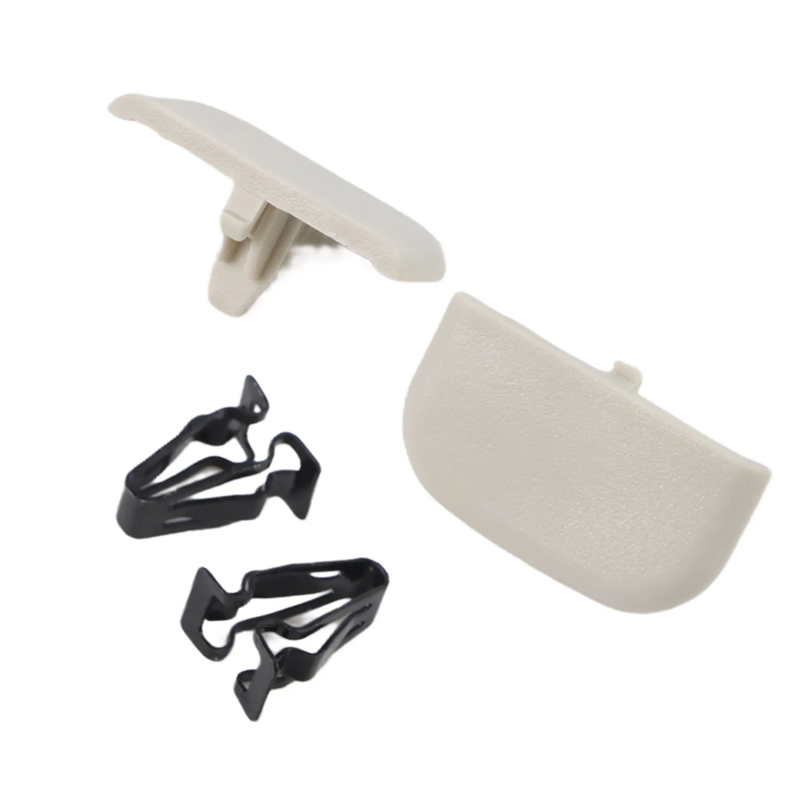 2pc Car Sun Visor Cap With Clip Set DS7Z4273AA DS7Z9904132A DS7Z-54672A40-AF For Ford For Fusion 2014-2016 Auto Replacement Part