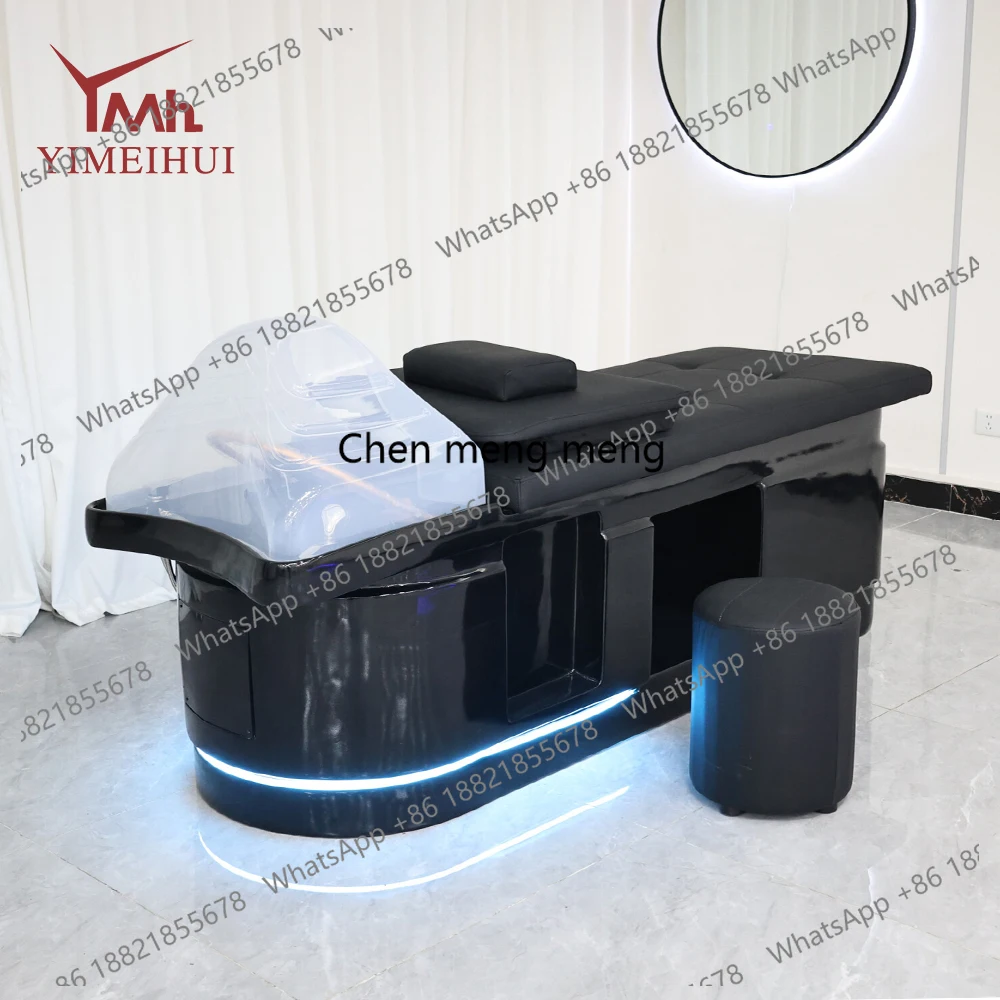 

Японская кровать для спа-процедур для головы с циркуляцией воды и фумигацией для салонов, массажная кровать для мытья волос в спа-салонах
