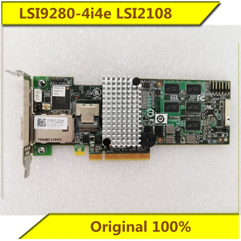 

Original LSI9280-4i4e array card 6Gb SAS RAID card 8088 external +8087 internal LSI2108