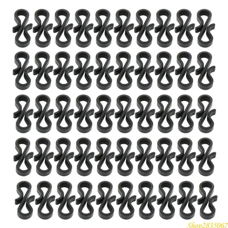 10/50Pcs Christmas Light Clips Plastic Gutter Hook for Christmas Decoration 831F