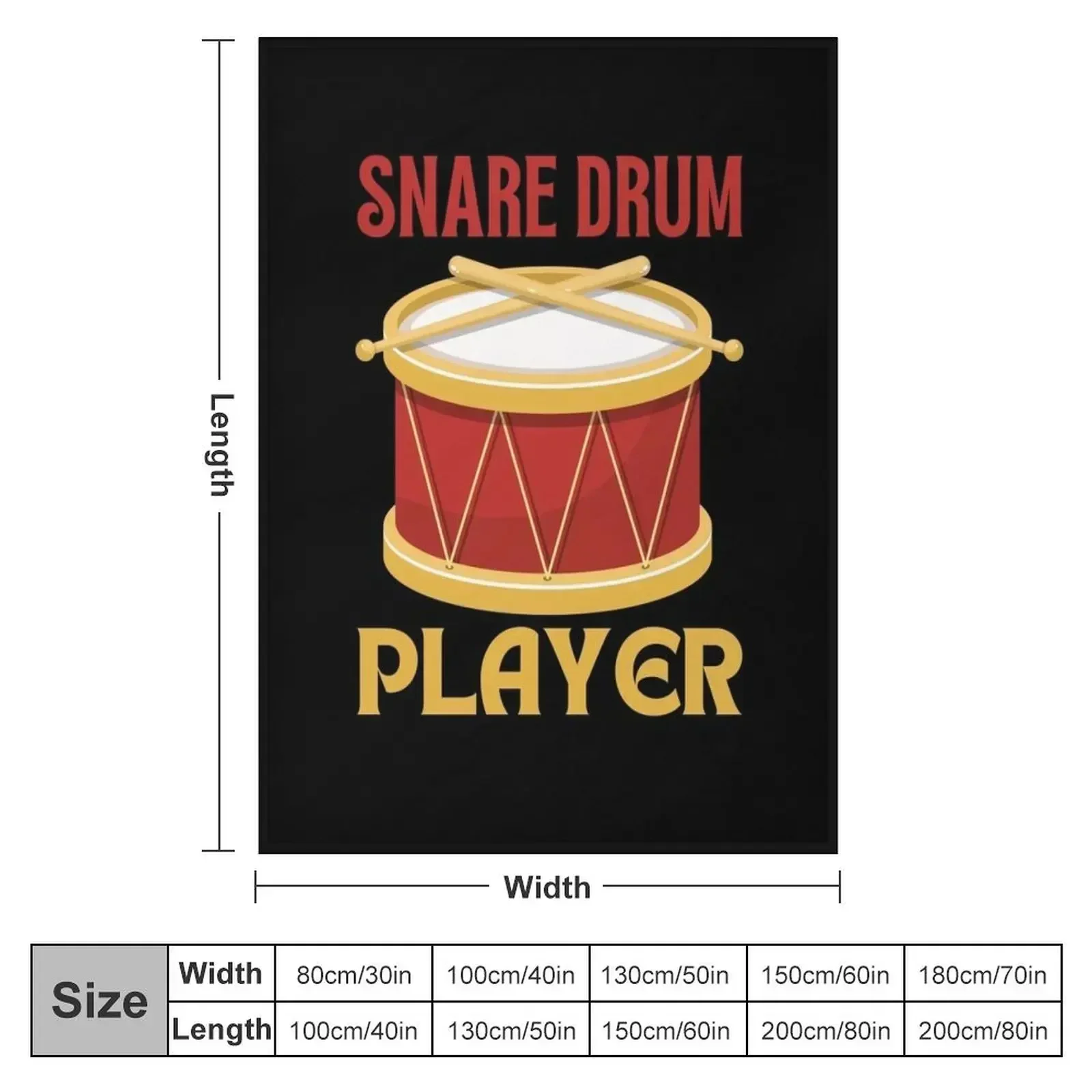 Snare Drum Player Throw Blanket Cute decorative Bed Blankets