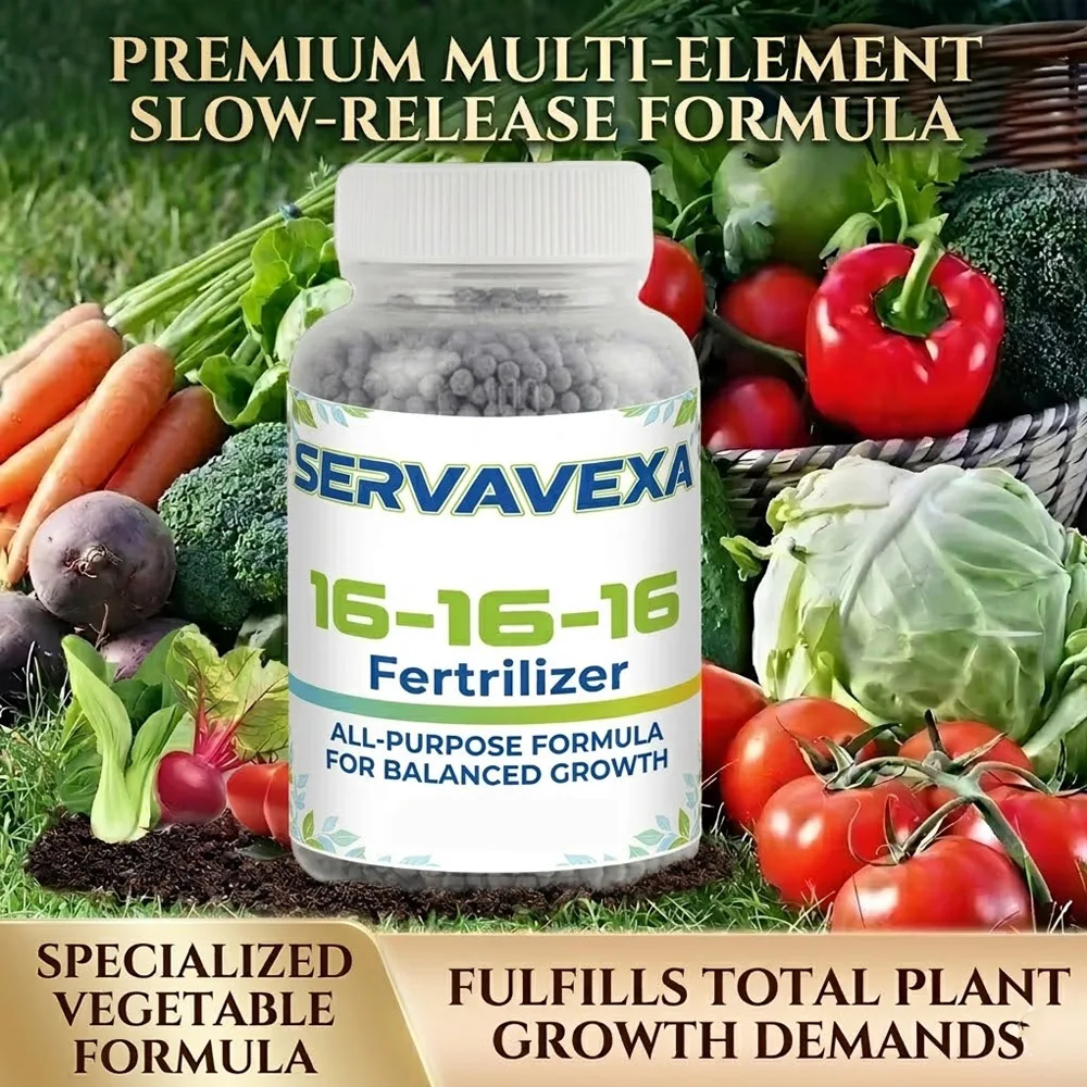 SERVAVEXA Fertilizante NPK 15-15-15 Multiusos - Alimento Granular Completo y Equilibrado para Vegetales, Plantas de Interior y Arbustos