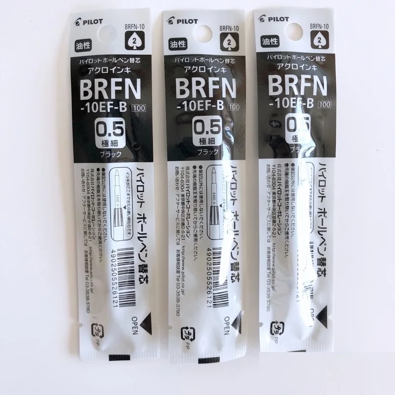 PILOT 0.5 0.7mm pena pulpen berminyak isi ulang BRFN-10EF 10F pena pengganti ujung peluru cocok untuk S20 barel pulpen kantor