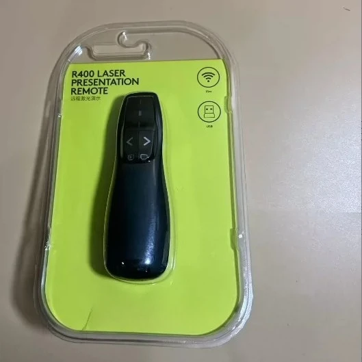 For Logitech R400/R500/ Wireless Flip Pen PPT Presenter Electronic Whip USB Slide Presentation