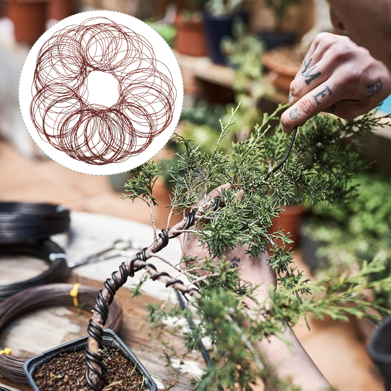 

1pc Aluminum Wire for Bonsai Tree Training Jewelry Making Floral Crafts Sculpting Flexible Lightweight Durable Strong Soft
