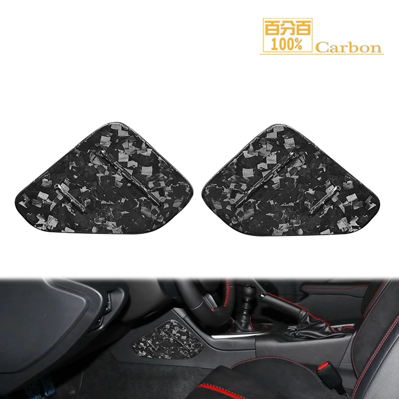 

For Toyota GR86 For Subaru BRZ 2022up Forged Carbon Fiber Car Center Control Both Sides Knee Pad Panel Cover