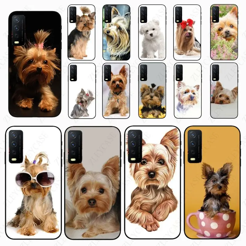 funda yorkshire terrier dog puppy  Phone cover For vivo V21E V23E Y30 V27E 5G Y20S Y31 Y11S Y35 2021 Y21S Y33S Y53S 4G Cases