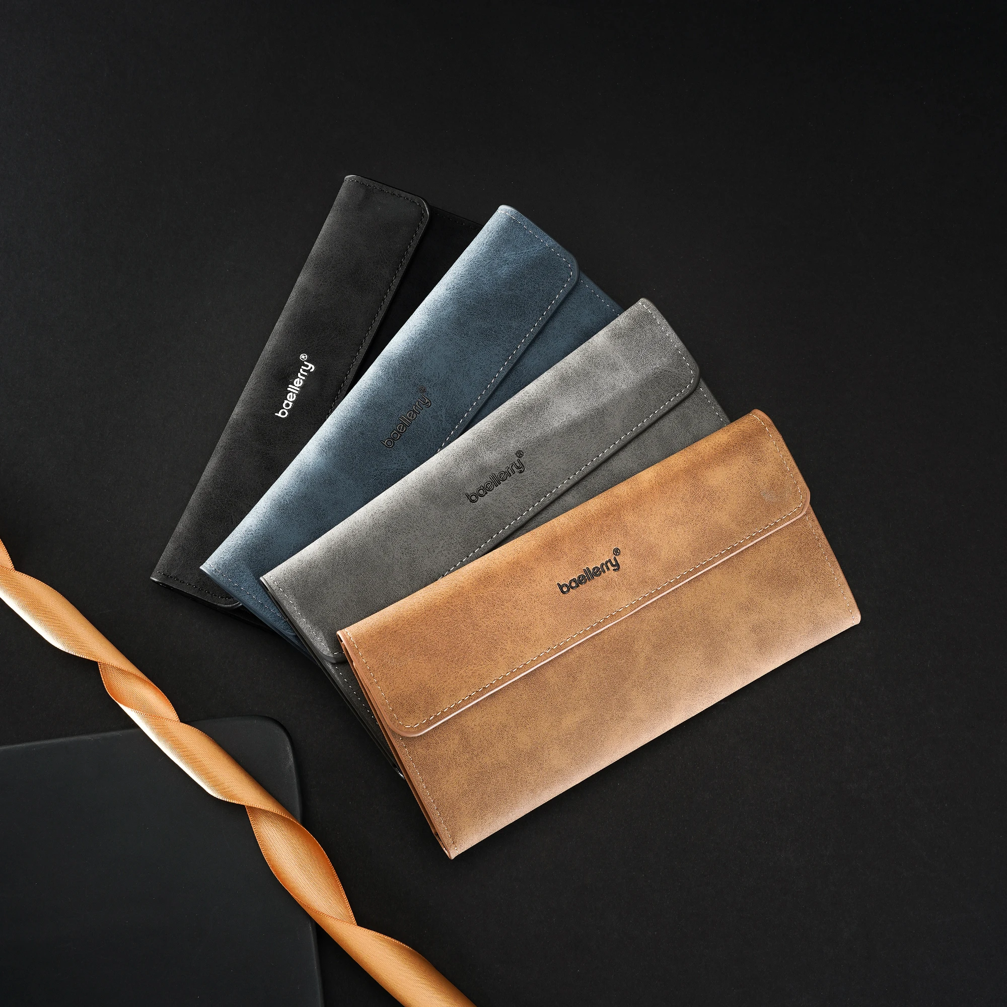 1 Stück Hochwertige Herren-Geldbörse aus Kunstwildleder, Schlichtes und Vielseitiges Design, Weicher Griff, Mehrere Kartenfächer, Business-Portemonnaie