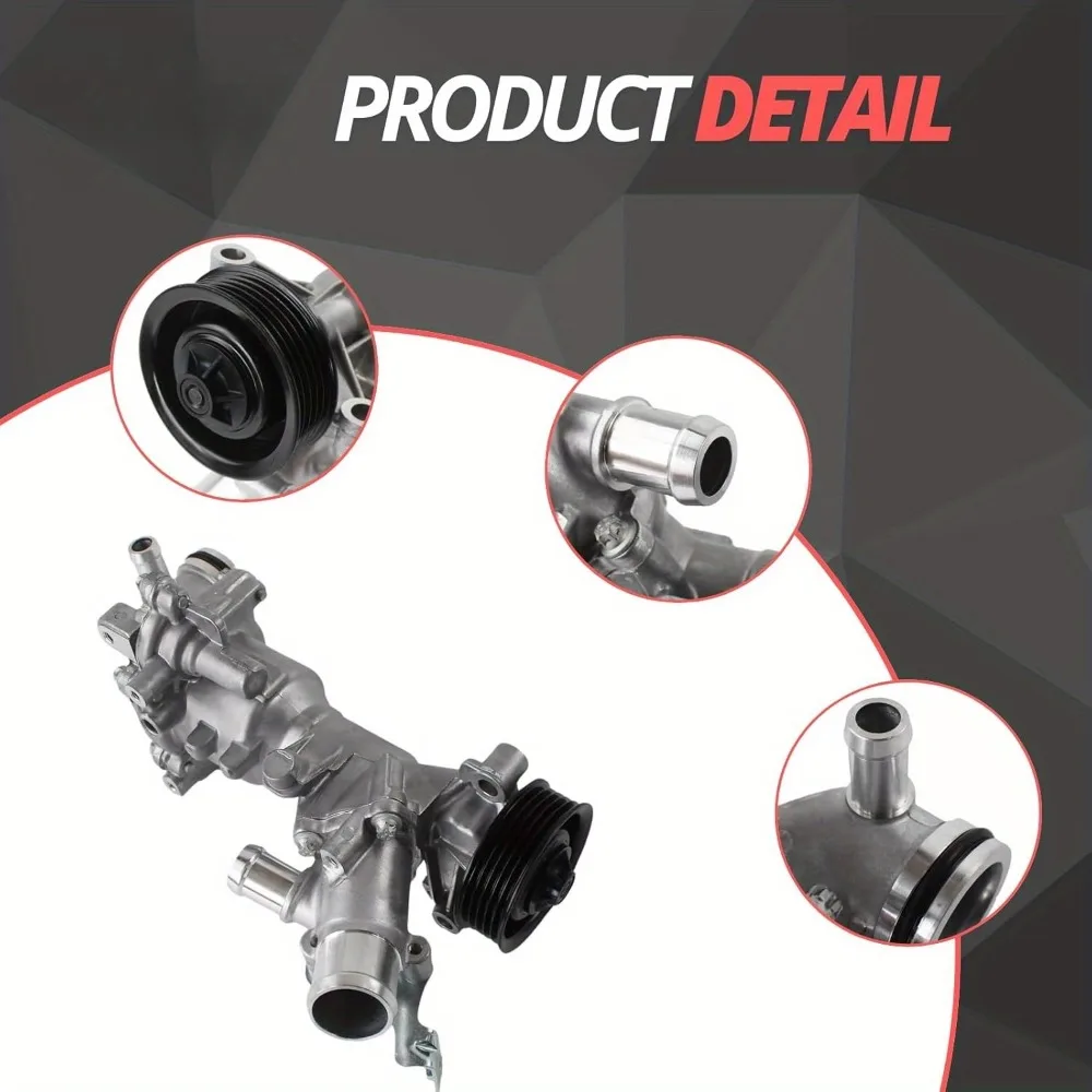 133 200 04 00  Engine Coolant Water Pump Compatible with Mercedes CLA45 AMG GLA250 GLA45 AMG 2014-2020 2.0L 1332000400