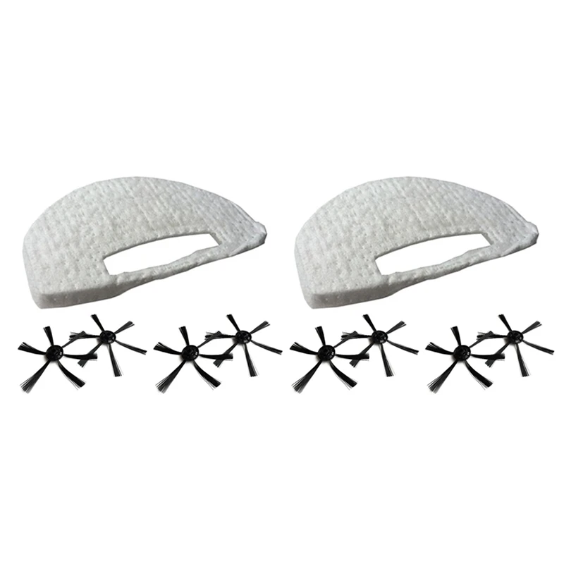 1 conjunto de peças de filtros de reposição para aspirador de pó isweep s320, acessório de varredura, escovas de substituição de robô