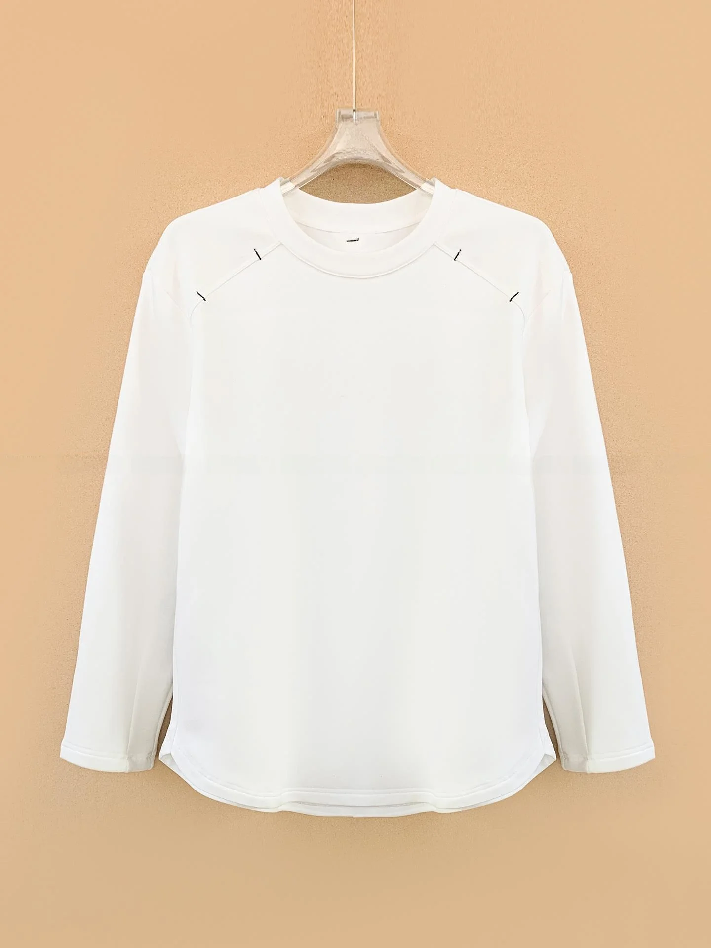 

Зимняя теплая тонкая флисовая футболка с длинным рукавом для женщин, маленький размер, модный корейский стиль, универсальный свитшот с высокой талией