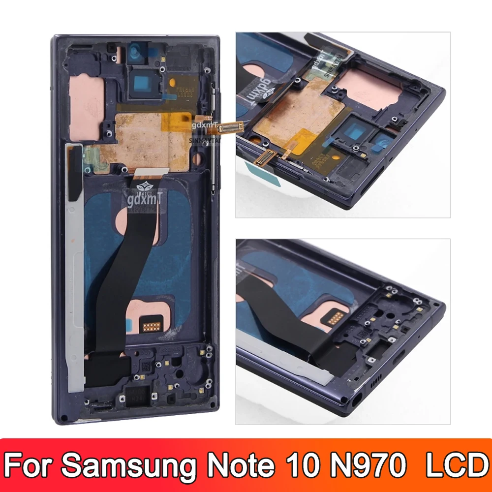 New  Display For Samsung Note 10 With Frame LCD Screen 6.3\