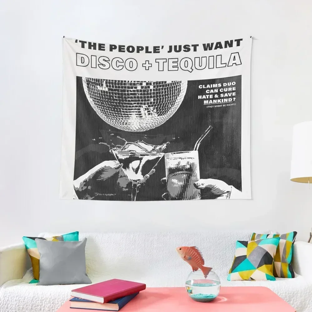 Disco + Tequila Headline Tapestry Bathroom Decor Room Decor Decoration For Home Tapestry