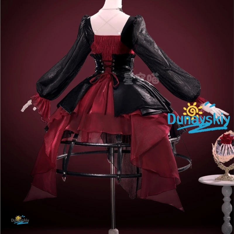

Phrolova Wuthering Waves Cosplay Outfit Red Black Gothic Lolita Style Dress Premium Costume For Halloween Christmas Cosplay