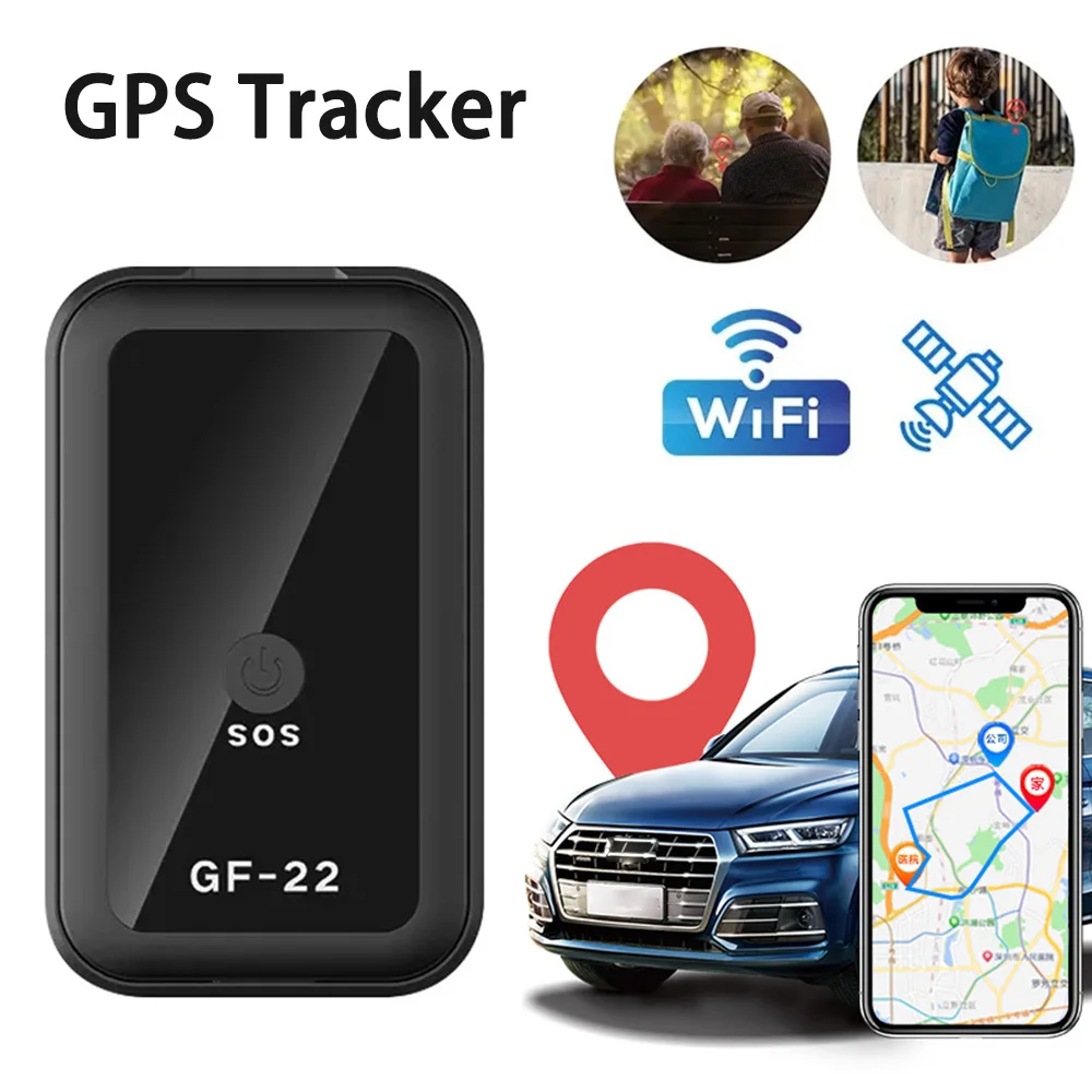 Magnetyczny lokalizator GPS 2G Mini samochodowy lokalizator GPS GF22 zapobiegający zagubieniu lokalizator do sterowania głosowego telefon Wifi LBS Dropshipping