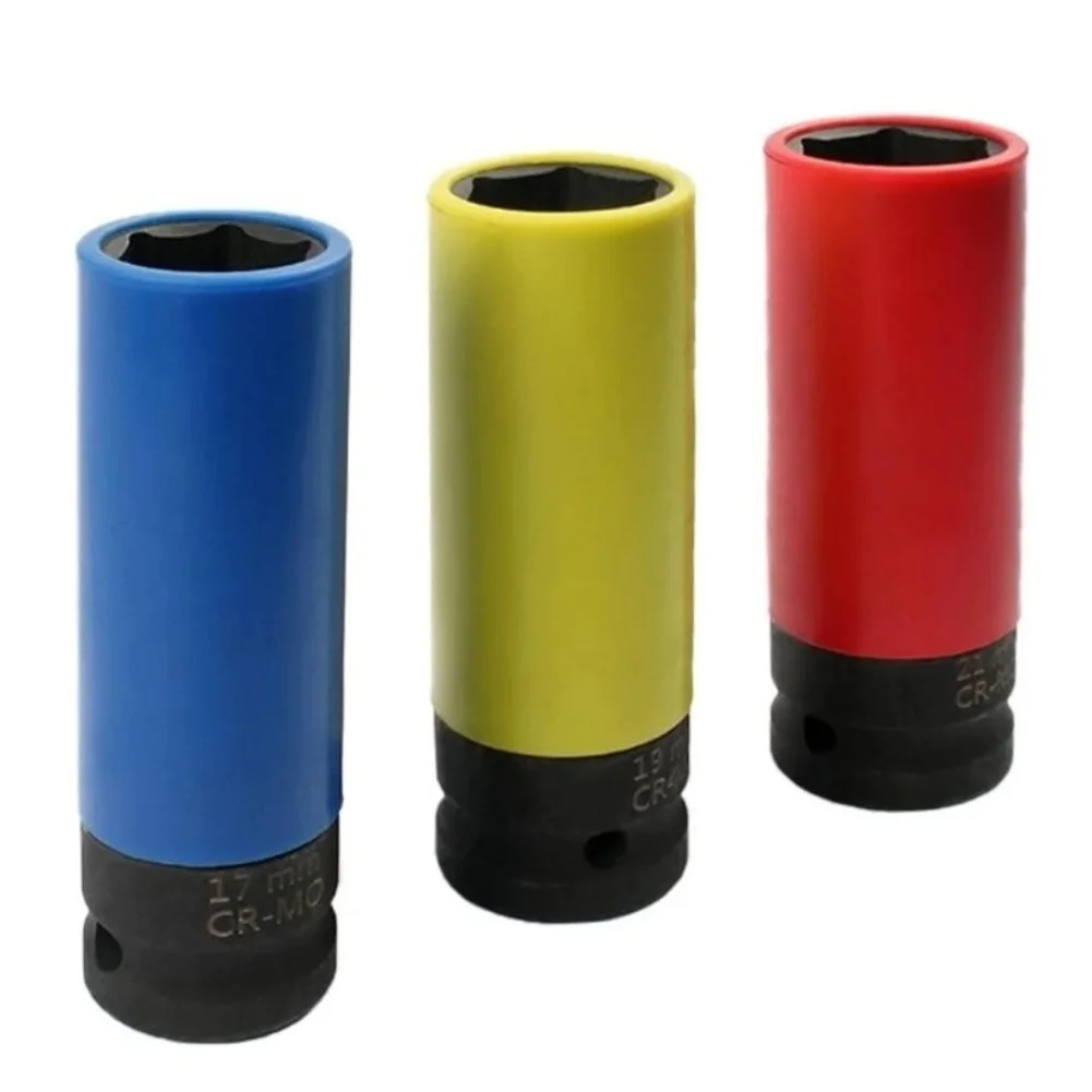 17/19/21mm Drive Wheel Protector Socket 1/2 Inch Sleeve Nut Socket Tool For 12.5mm Interface Electric Wrench