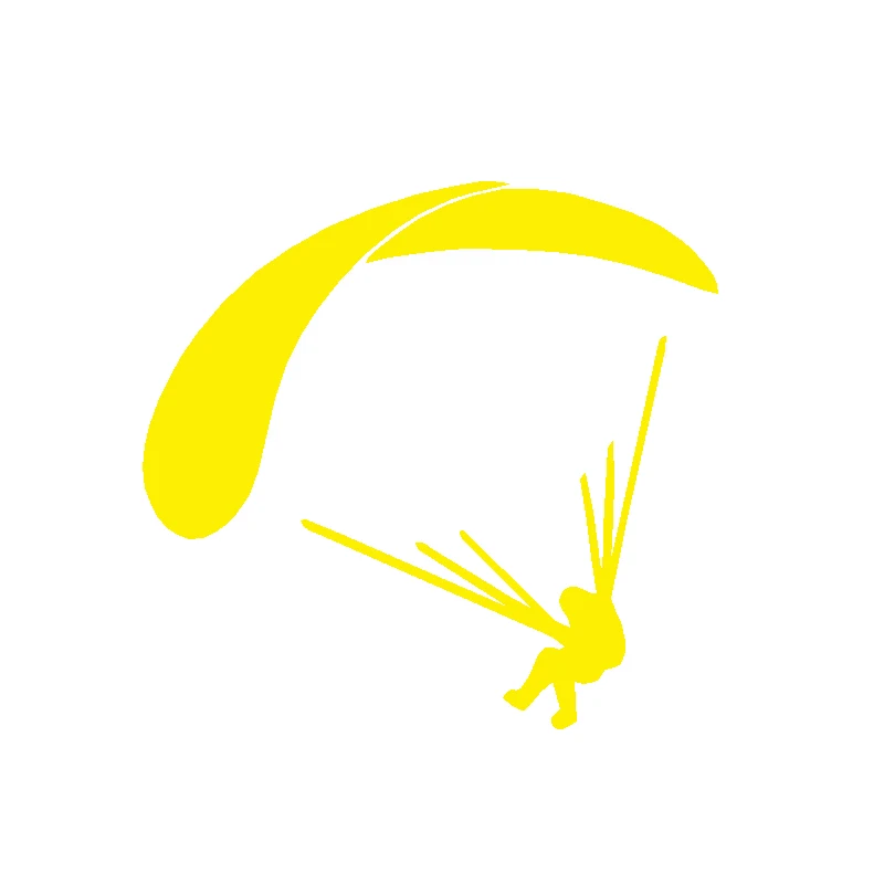 1Pc Skydive Paragliding Sport Vinyl Sticker, Cool Waterproof Decal for Car Motorcycle Helmet Decor 11x10.5cm - view 6