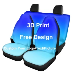 Custom Your Logo/Image Print On Demand Front/Back Seat Cover 4PCS Set Auto Seat Protector Car Accessories Seat Covers for Women