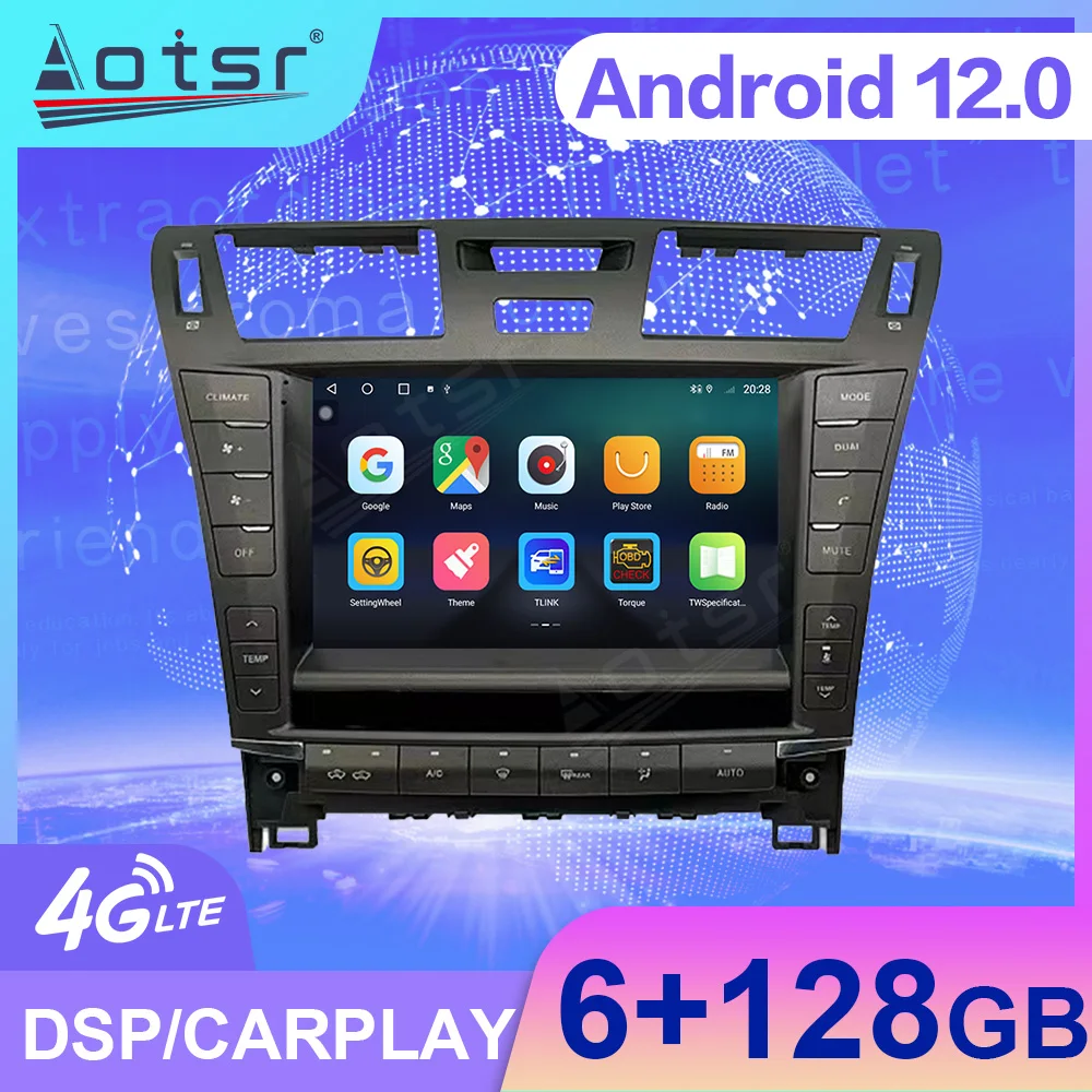 

Android 12 Car Radio For Lexus LS460 LS 460 LS600H 2006 2007 2008 2009 2010 2011 2012 2013 2014 2015 Carplay 5G Stereo Head Unit