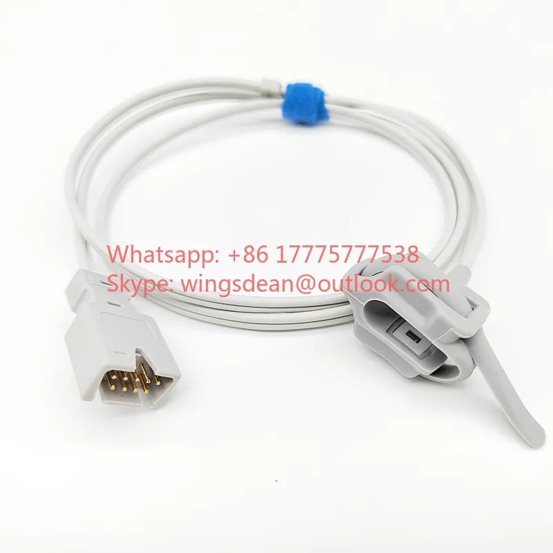 Reusable Spo2 Sensor Compatible for Masimo Rad-5 / 6 / 7 / 8 DB9 1m Long of SpO2 Sensor Cable