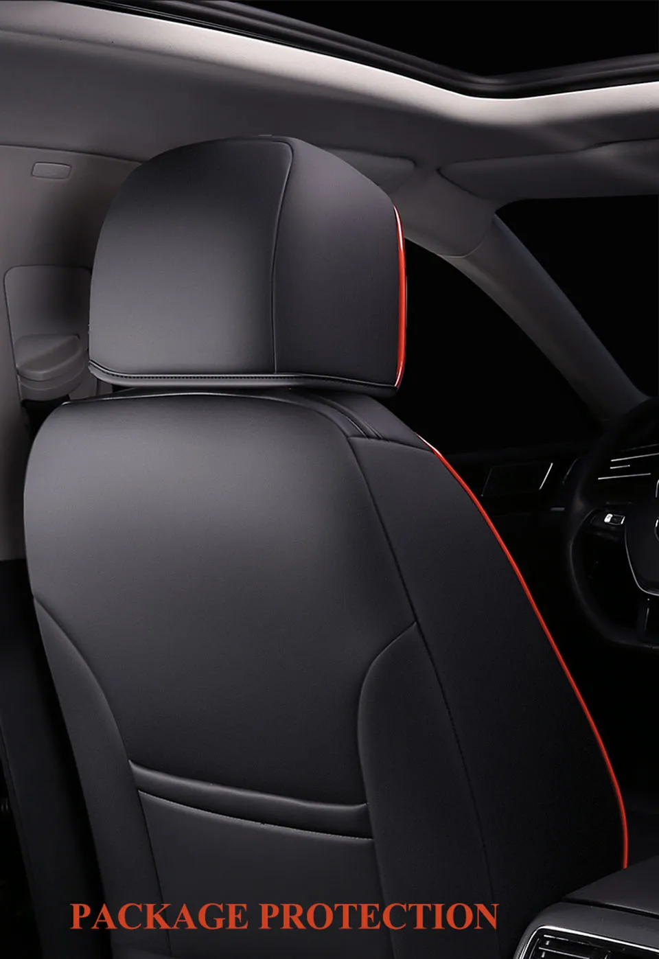 VWパサートb8 2017 2018 2019用レザーカーシートカバー,完全にセット