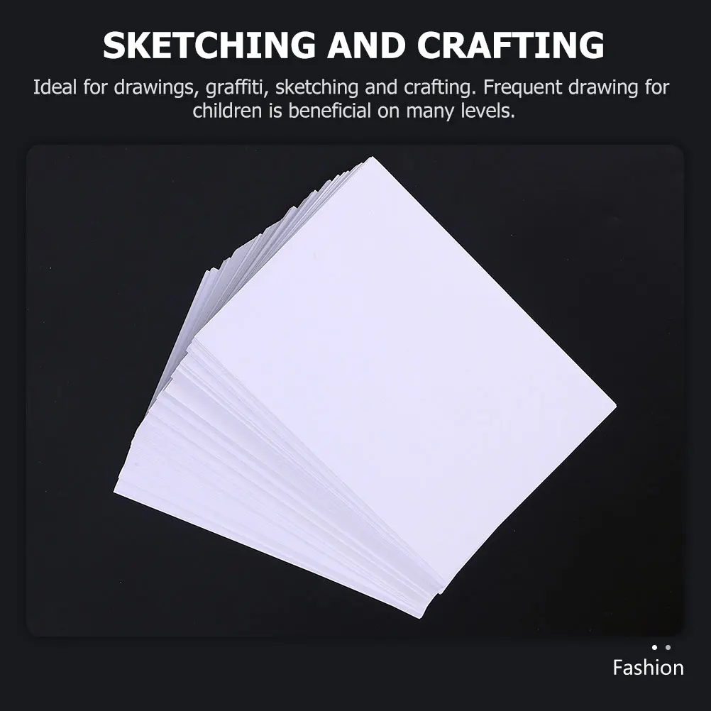 

100 Pcs Watercolor Paper Pad Paint for Painting Book Drawing Papers Thick