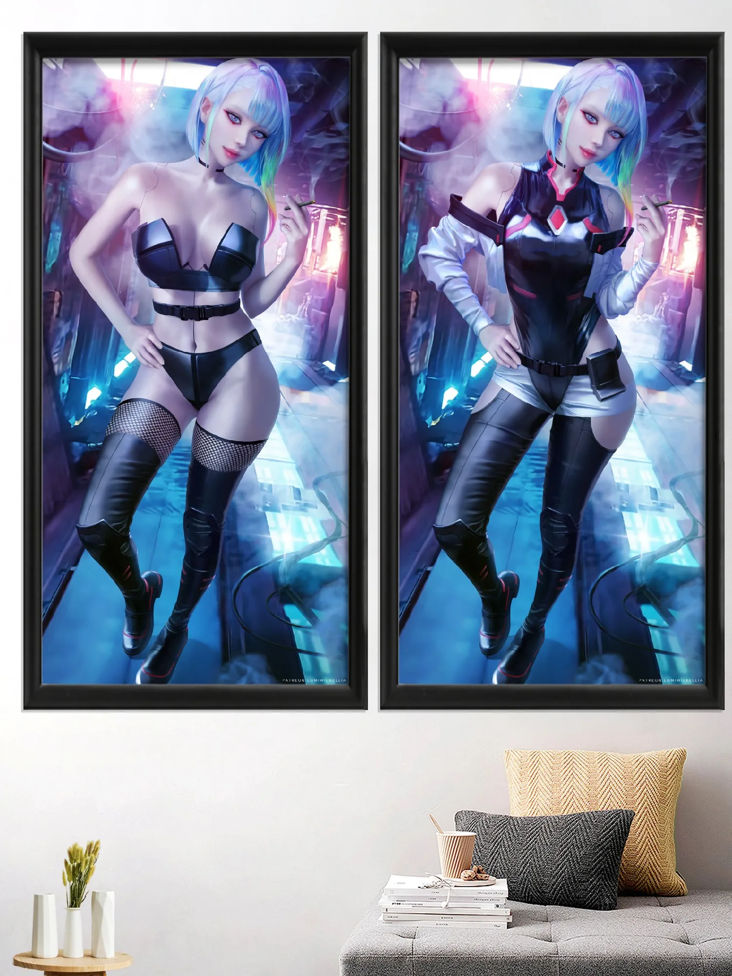 

Lucy Cartoon Game Art-Poster, Anime, Sexy Nude Girl, Rebecca Art-Silk-Poster, Living-Bedroom Decoration, Home Prints, Custom