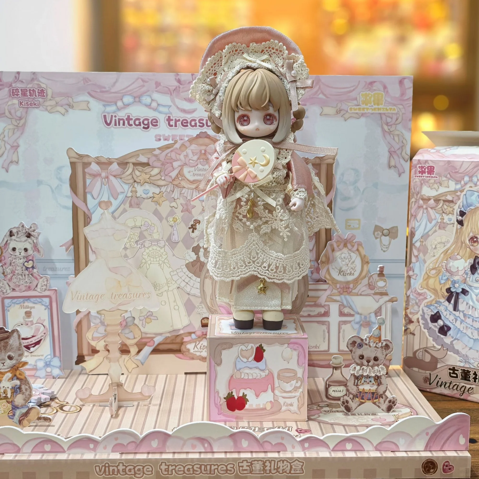 

Kiseki Vintage Treasures Mjd Blind Box 1/12 Scale Movable Doll Kawaii Trendy Collectible Bjd Model Toy For Decoration