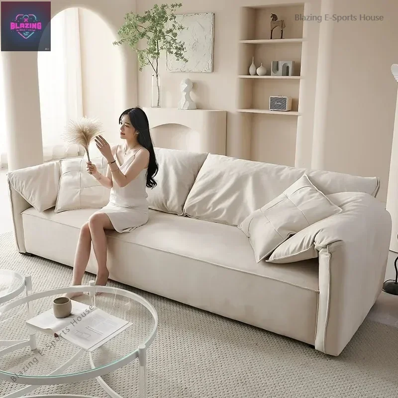 Nordic Minimalist Living Room Sofa Lazy Couch Sectional Recliner Sofa Luxury Reclinable Designer Relaxing Wood Divano Furniture