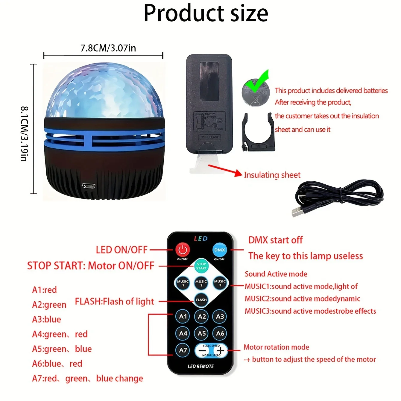 جالاكسي العارض RGB USB ضوء الليل مع جهاز التحكم عن بعد 7 تأثيرات الإضاءة المسرح المنزلي LED السماء المرصعة بالنجوم مصباح غرفة الألعاب ديكور