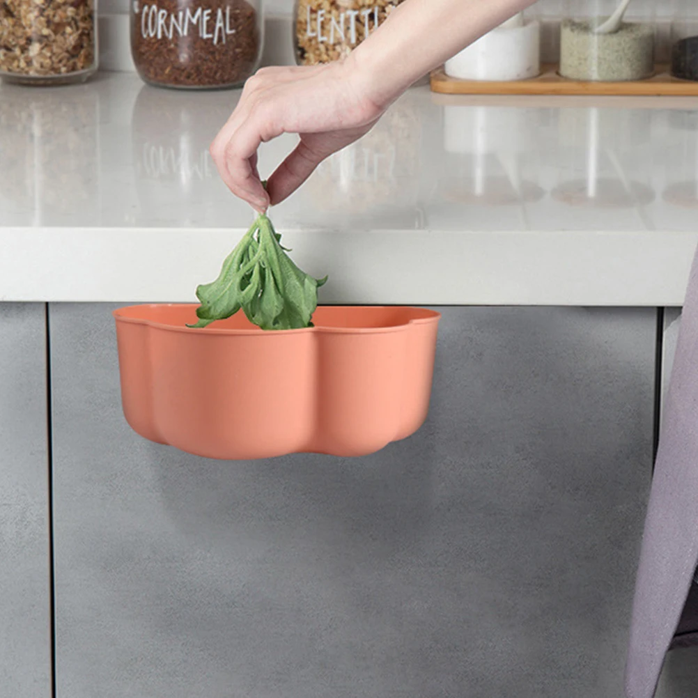 

3 Pcs Hanging Trash Can Garbage Counter Kitchen Food Waste Container Bathroom Office Use Easy Clean Storage Bin