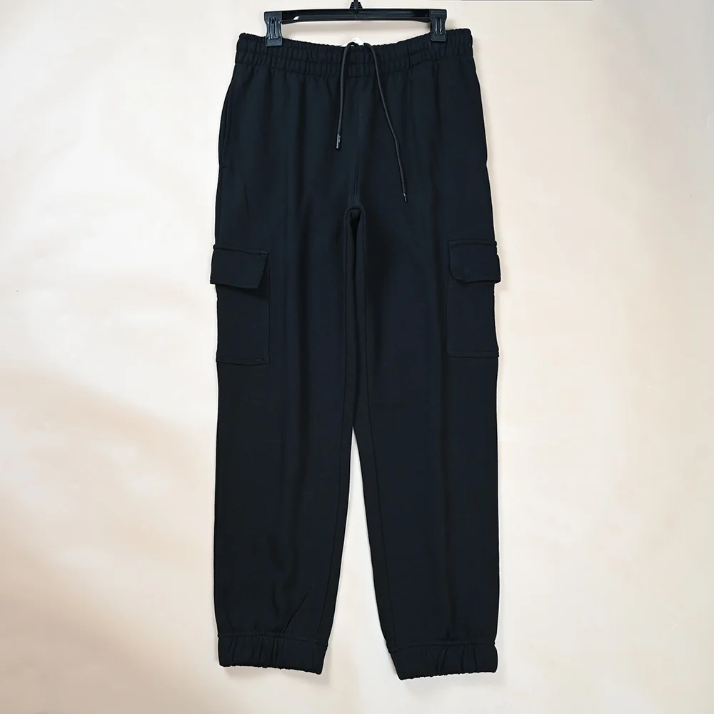 

Повседневные мужские рабочие брюки, весенне-осенние новые хлопковые брюки свободного покроя с мультяшным логотипом и манжетами