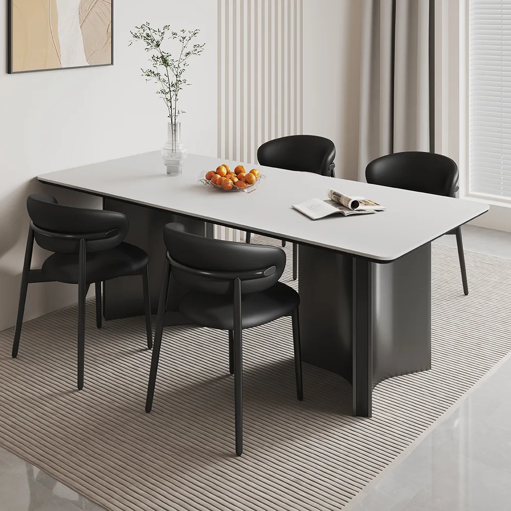

Italian minimalist small apartment rectangular household living room