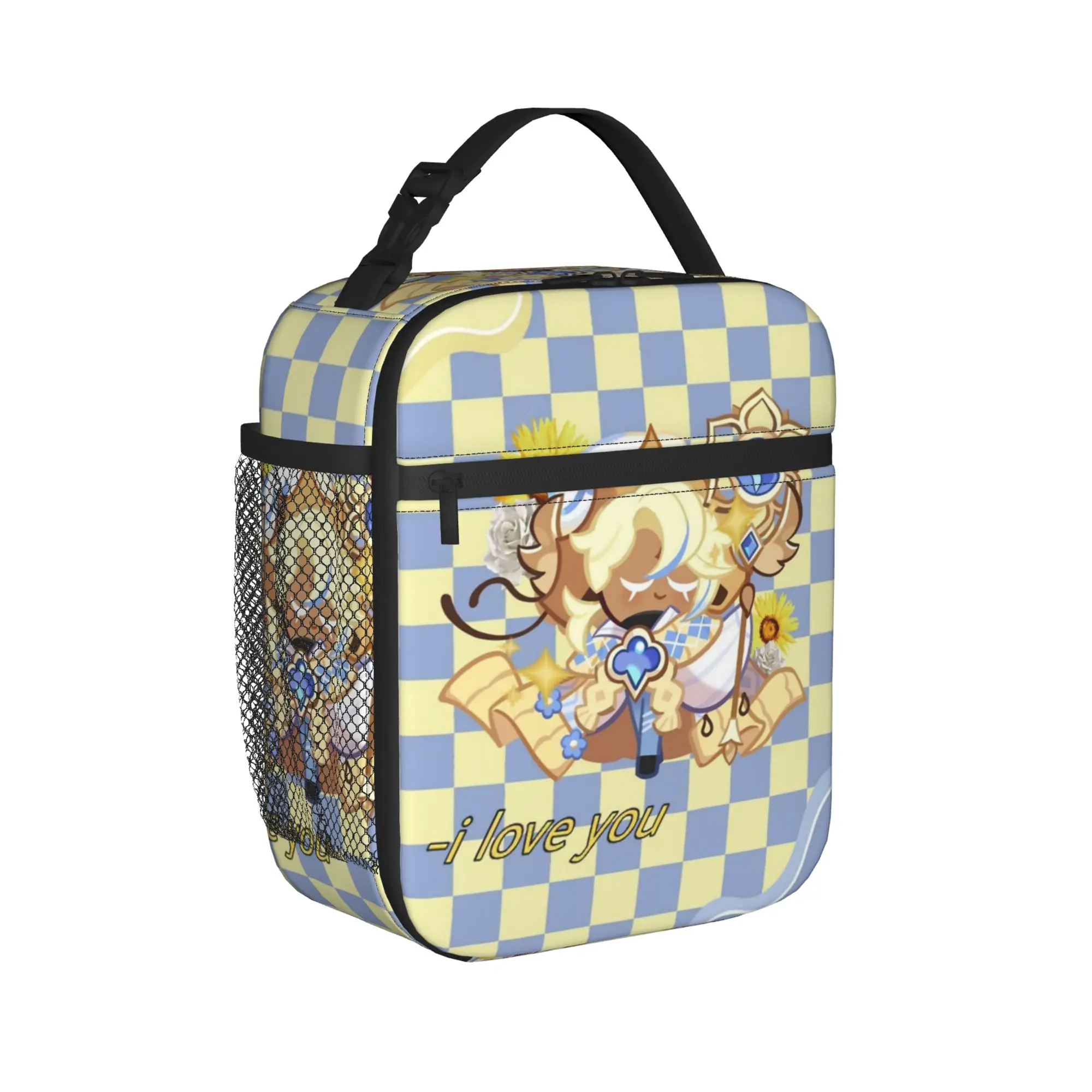 Pure Vanilla Insulated Lunch Bag High Capacity Cookie Run Kingdom Meal Container Thermal Bag Lunch Box Tote Bento Pouch