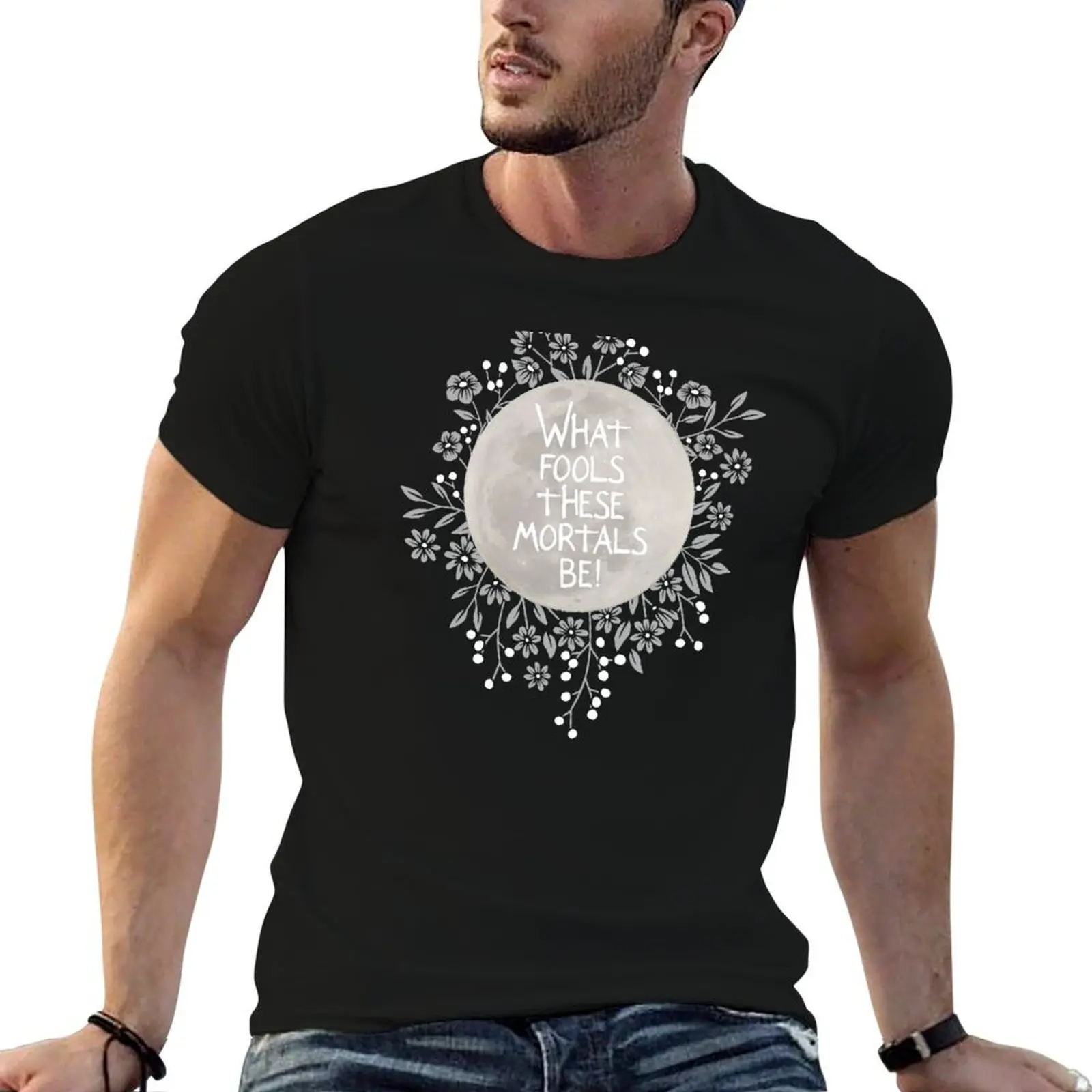 Camiseta de Shakespeare A Midsummer Night's Dream What Fools, camiseta informal para hombre, camiseta de verano