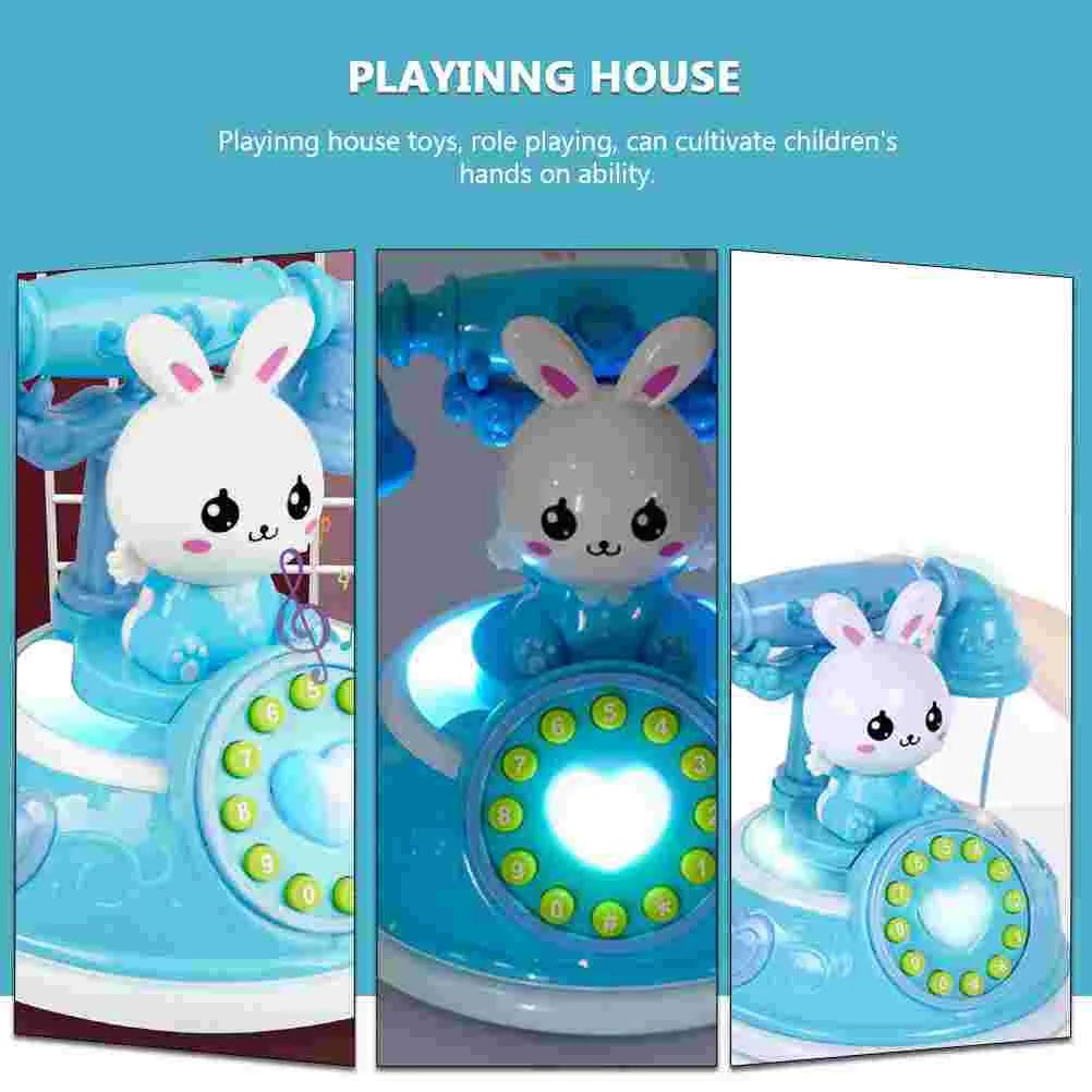 Telefono simulato gioco di ruolo giocattolo Playhouse Puzzle vari bambini a forma di cartone animato Plaything elettrodomestico in plastica