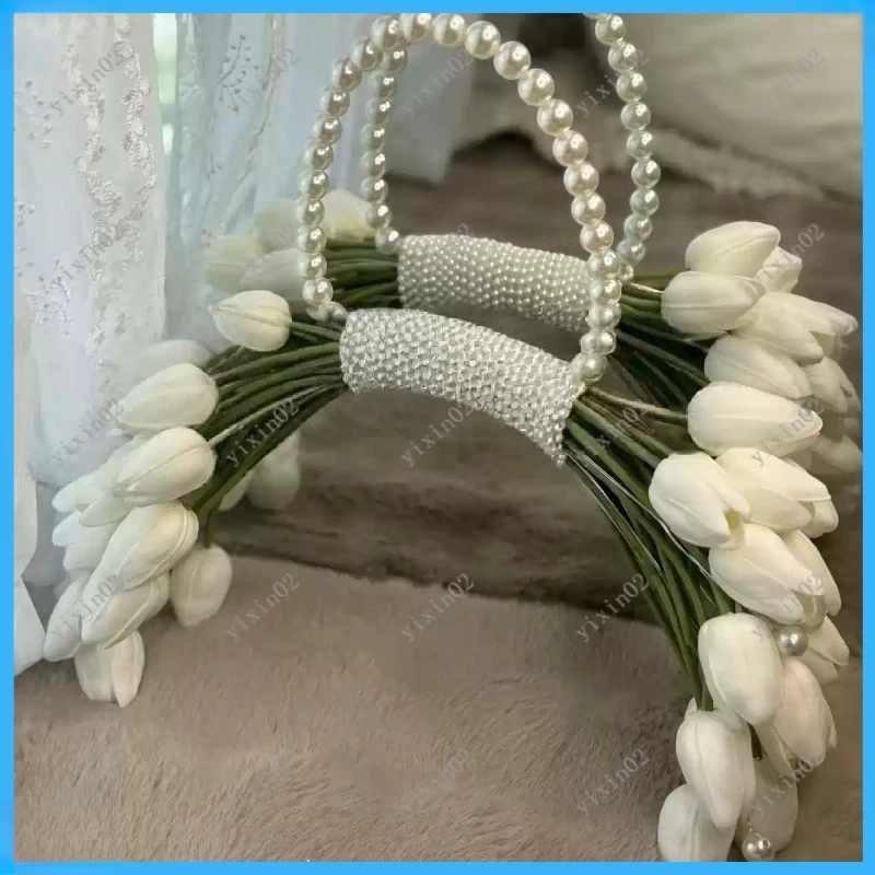 French Style Wedding Bridal Bouquet Artificial Flowers for Wedding CeremonyA single bunch