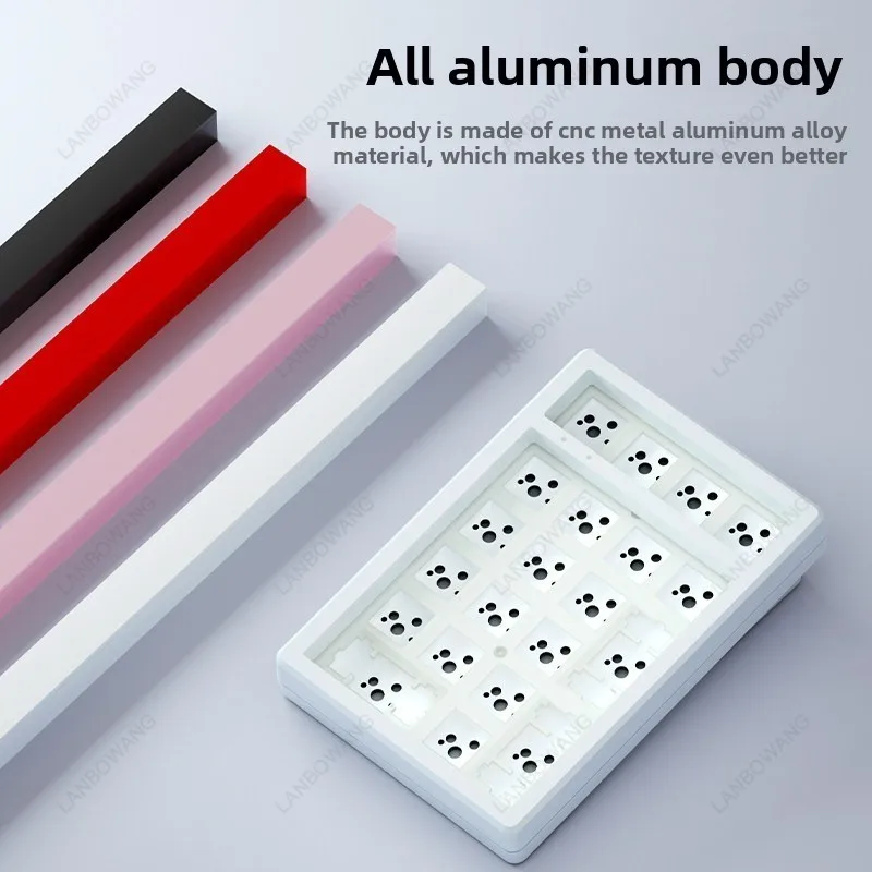 K21MAX Metal Custom Mechanical Numeric Keypad Triple Mode Bluetooth Wireless Mini Keyboard For Office Data Entry Work
