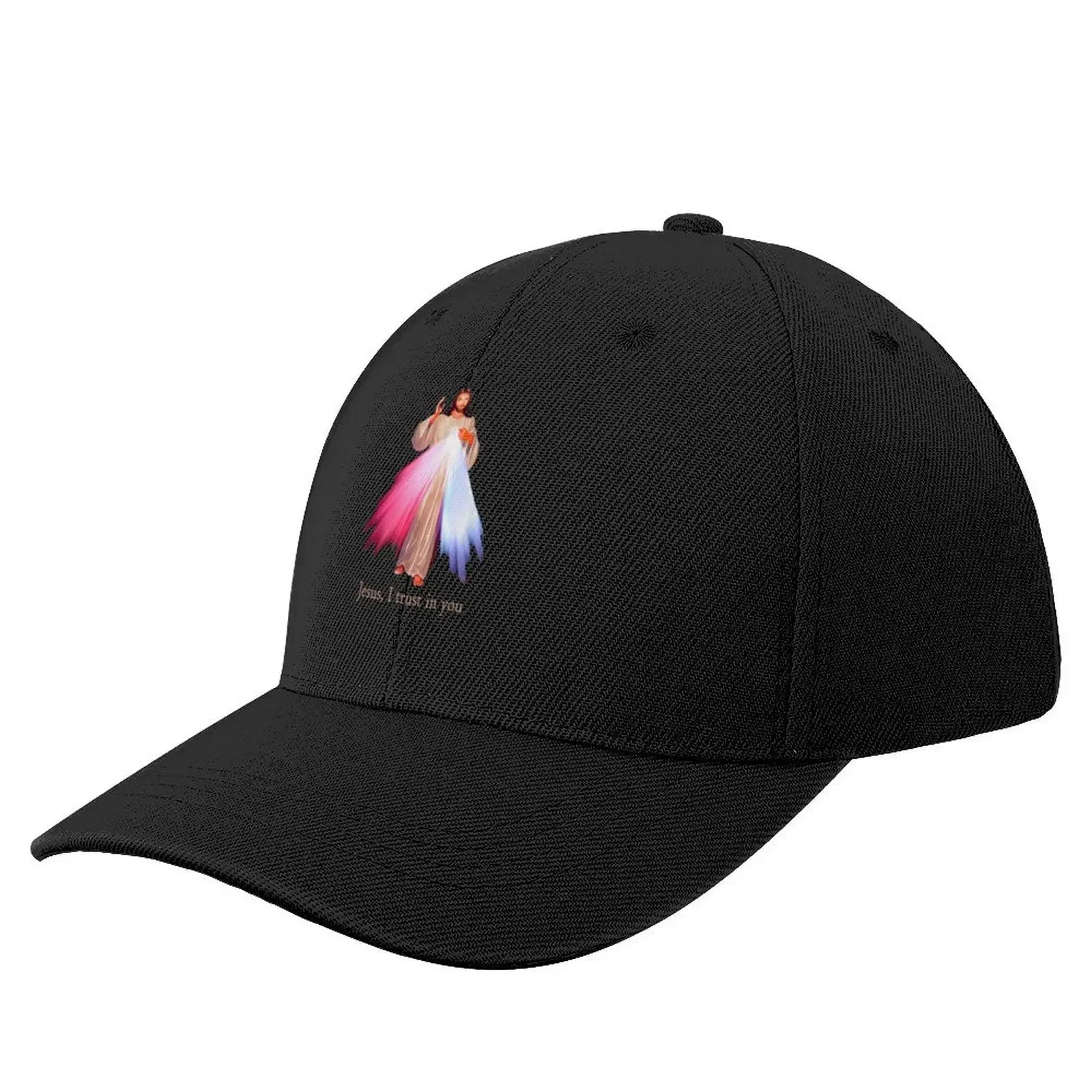 Divine Mercy Jesus I Trust In You Baseball Cap Big Size Hat Streetwear Anime Men's Hats Women's