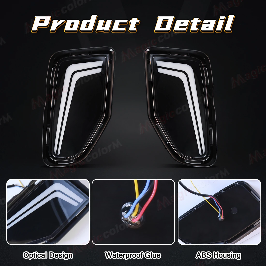 For Toyota Corolla Cross 2024 2025 Daytime Running Lights LED DRL Turn Signal Fog Lamps Front Bumper Daylights White Yellow Blue - Image 3