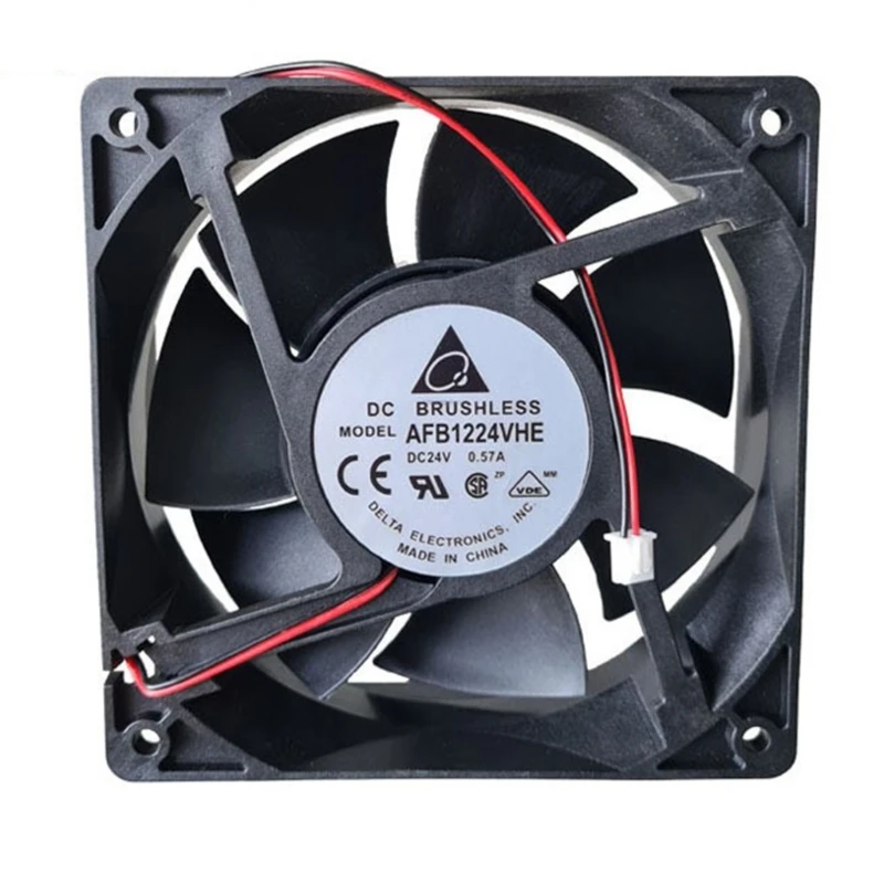 12038 12CM Cooling Fan 120x120x38mm PC-Server Cooler Radiator AFB1224VHE 2-Wire