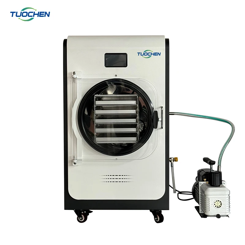 Update New Home Vacuum Freeze Drying Equipment Automatic Lyophilizer Price Dried Fruit Vegetable Mini For Food Use