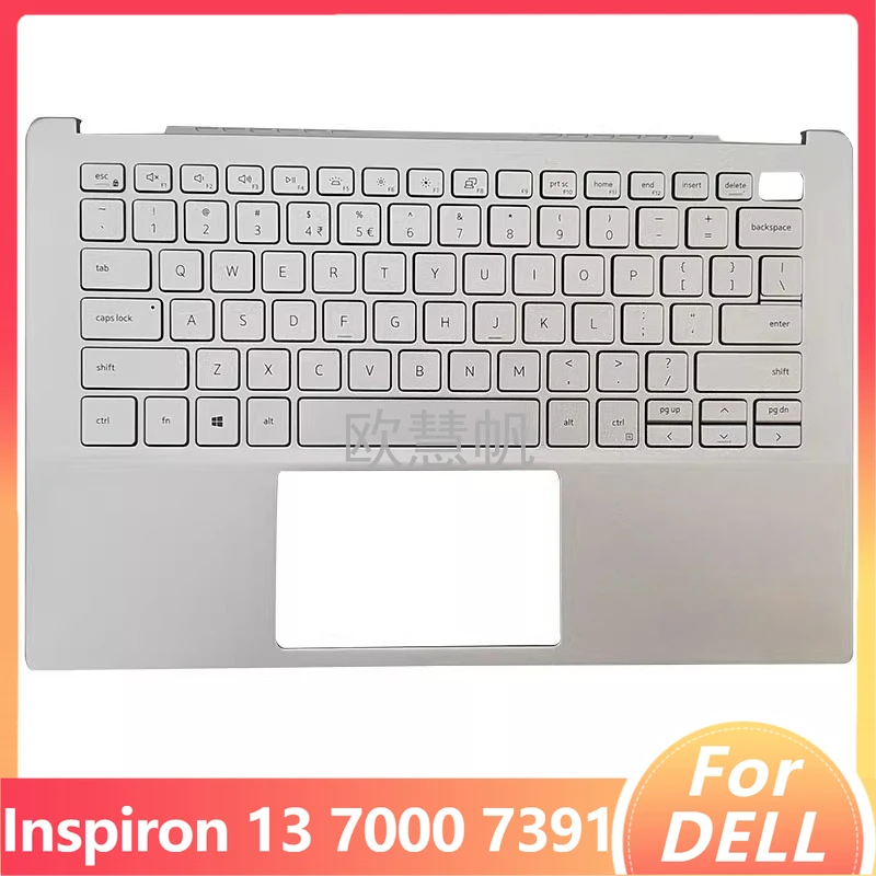 T New Original for Dell Inspiron 13 7000 7391 Laptop Palmrest Upper Cover with Backlit US Keyboard 0RKN9J