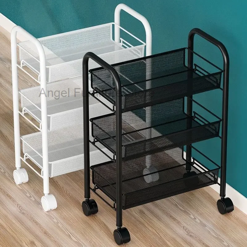 4/5 Tier Bathroom Mobile Trolley Shelving,Toys Snack Organizer Storage Rack,Bedroom Bedside Storage Shelf,Kitchen Accessories