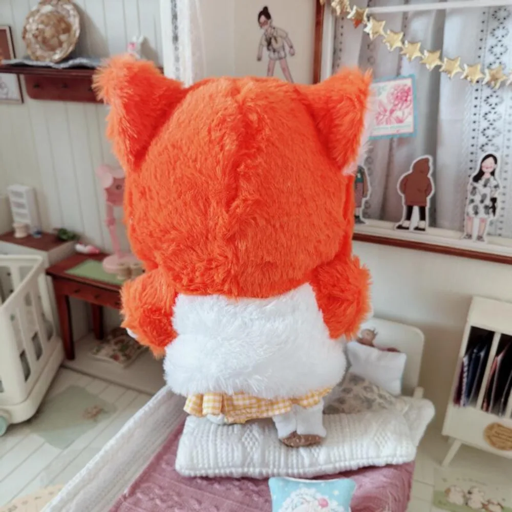 Plush Coat Cotton Doll Clothes Fluffy Animal Plush Dolls Clothes Kawaii Cartoon Doll Toy Clothes 20cm Cotton Doll